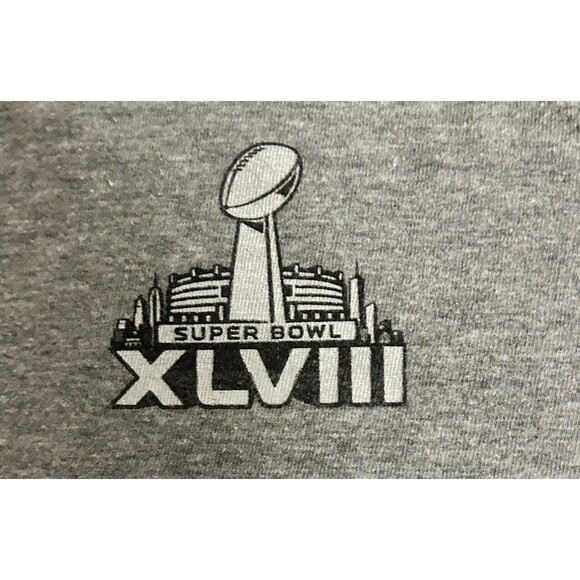 Seattle Seahawks Super Bowl MVP Malcolm Smith Men's S Gray Nike Long T-Shirt - Picture 3 of 13